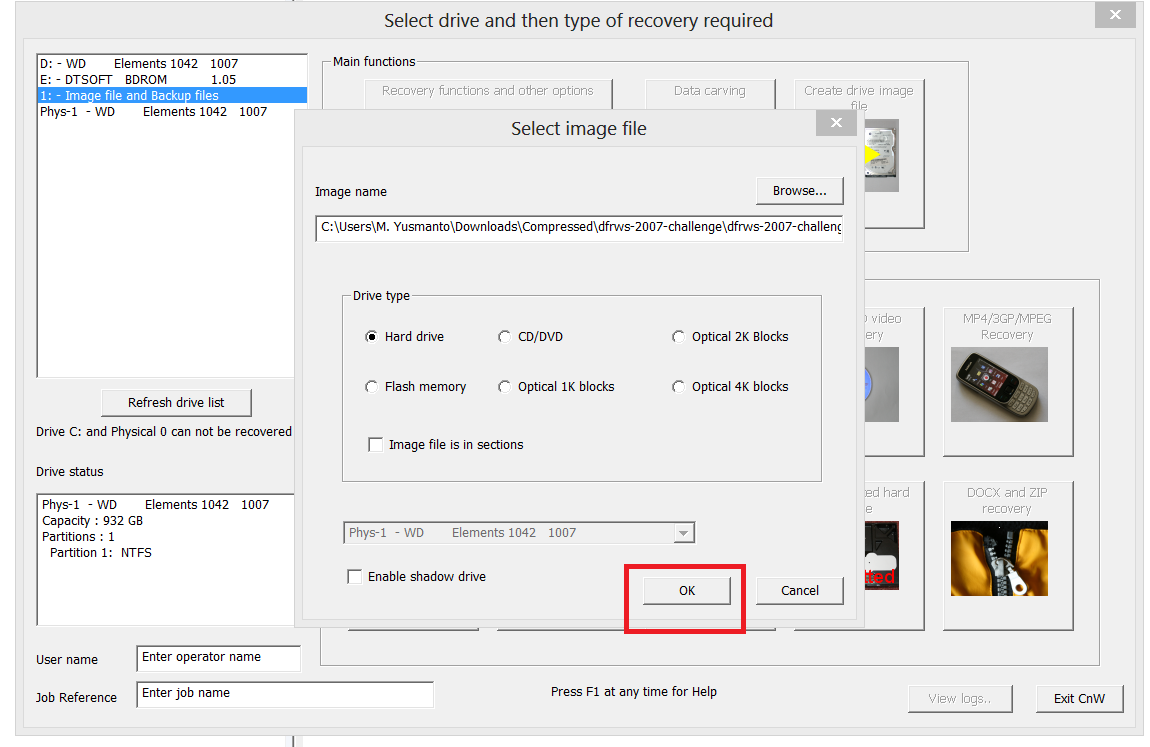 &#91;Tutorial&#93; Data Carving dan Recovery Data dengan CnW Recovery