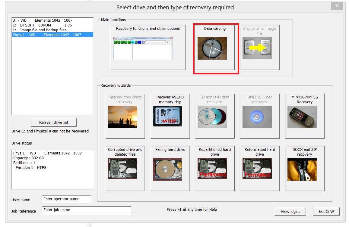 &#91;Tutorial&#93; Data Carving dan Recovery Data dengan CnW Recovery