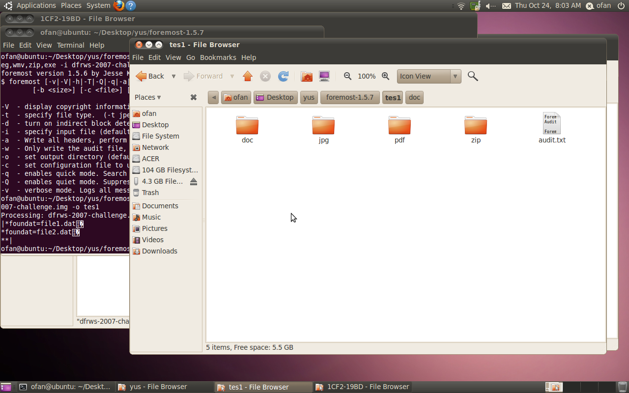 &#91;Tutorial&#93; Data Carving dan Recovery Data dengan Foremost pada Ubuntu