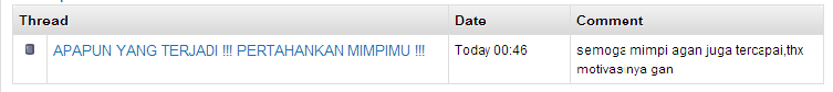APAPUN YANG TERJADI !!! PERTAHANKAN MIMPIMU !!!