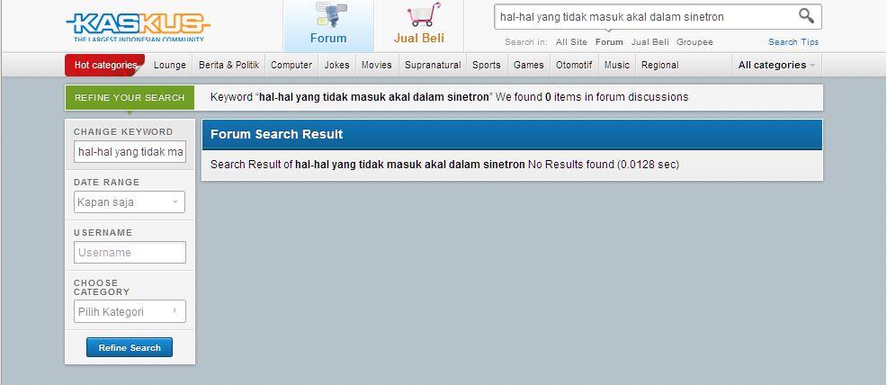 Hal-hal Yang tidak masuk akal dalam Sinetron