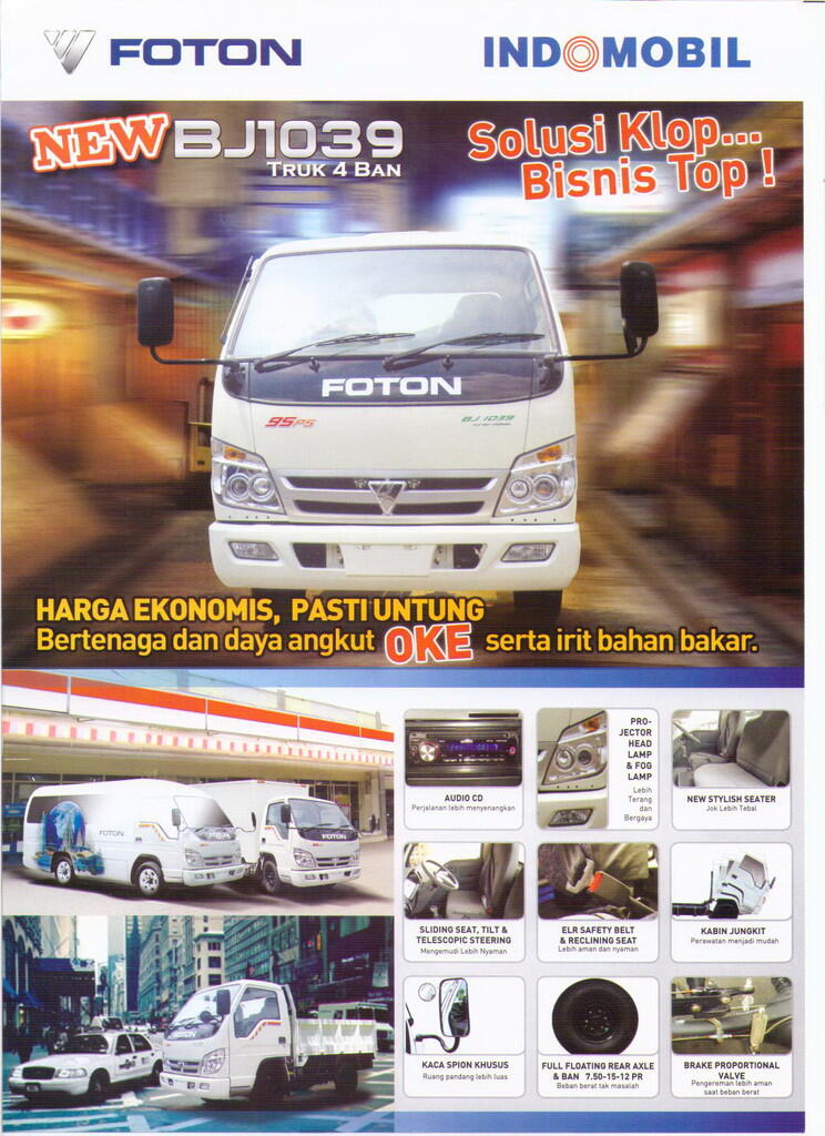 FOTON BJ1039 4BAN (ENGKEL)INDOMOBIL