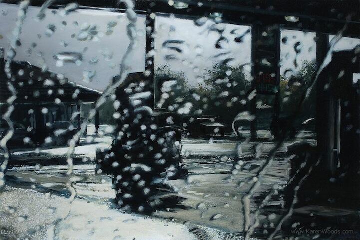 Begini jadinya kalau hujan di lukis