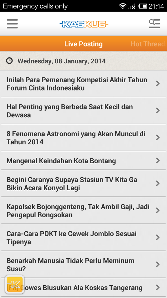 Ini ane yang aneh apa kaskus nya