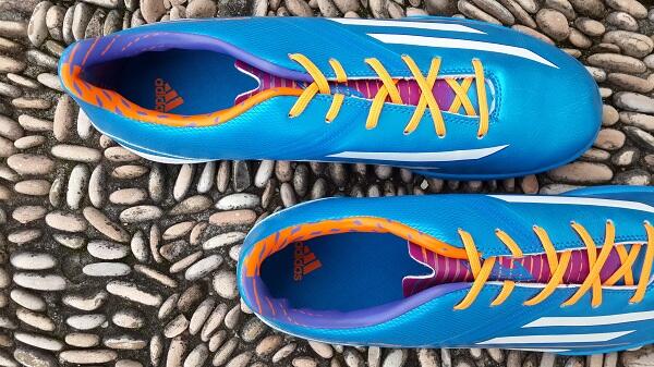 HOT Sepatu Futsal NEW Adidas F50 Adizero IV Rainbow,Orange,Biru Lionel Messi 10