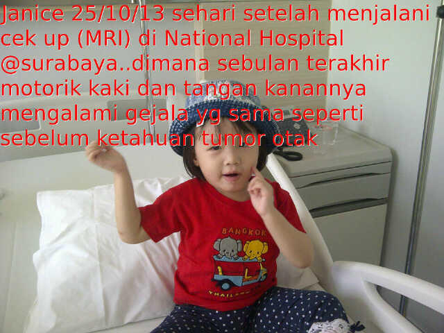 PRAY FOR JANICE penderita tumor otak ATRT yang langka!