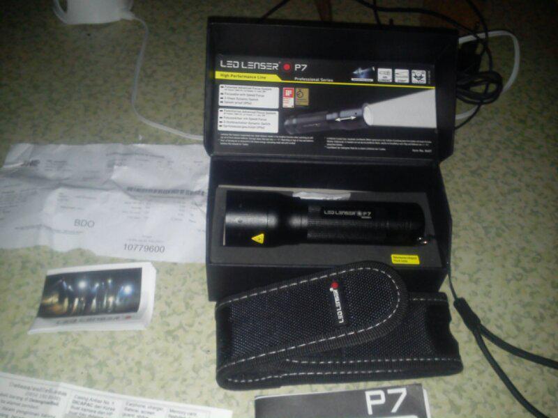 Senter original LENSER jerman Cree LED P3 P5 P7 police P14 P17 M7 V6 X21 T5 T7 H7 H14