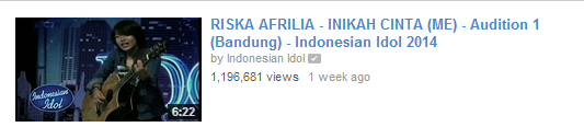 &#91;video&#93; 5 Alasan Riska Afrilia Layak Menjadi Juara Indonesian Idol 2014