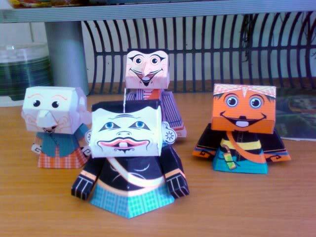 &#91;PAPERAVATAR&#93; Papercraf Tokoh Legendaris Asli Indonesia