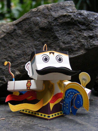 &#91;PAPERAVATAR&#93; Papercraf Tokoh Legendaris Asli Indonesia