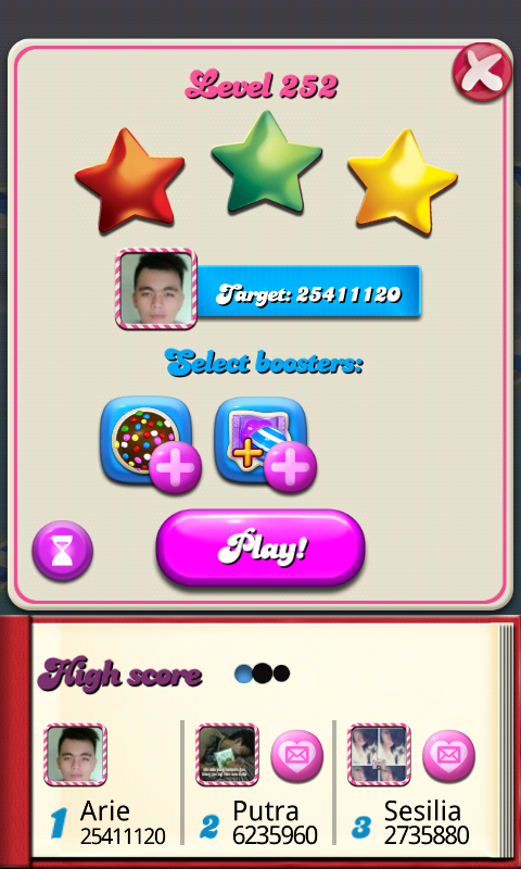 Score 25jt di Level 252 Candy Crush Saga &#91;++PIC&#93;