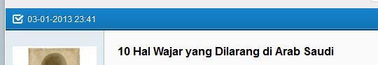 (Kaskus Netral kah ?) Thread : 10 Hal wajar yang dilarang di Arab Saudi