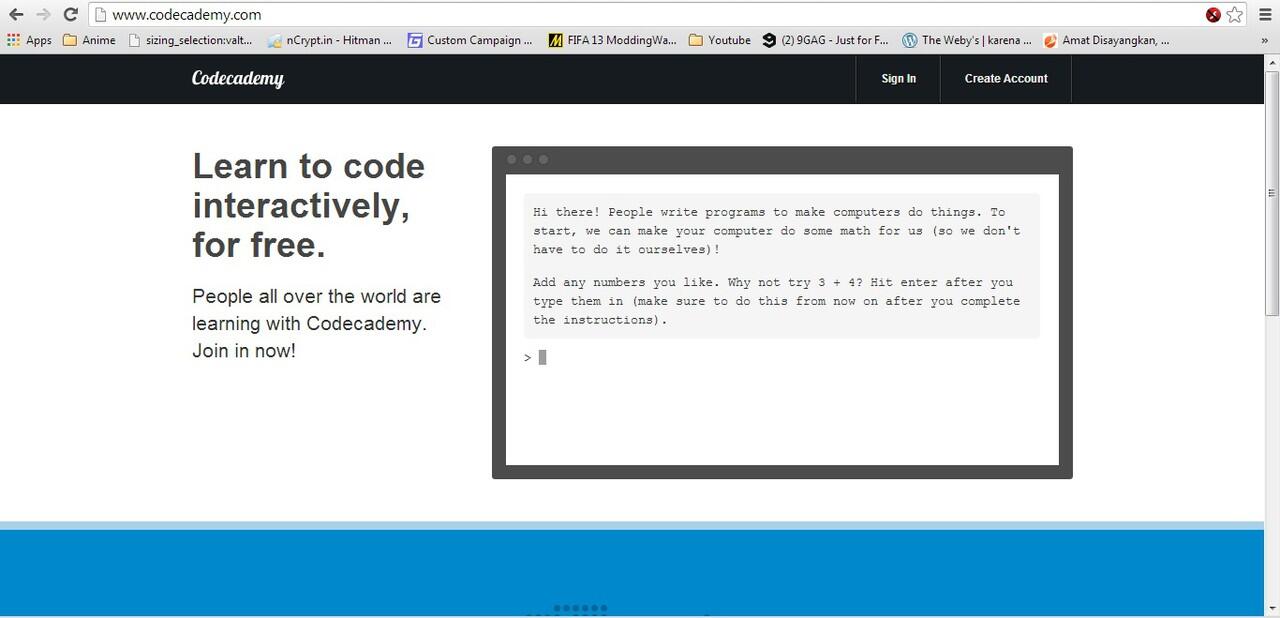 Codecademy, tempat belajar 'code' menarik di web!