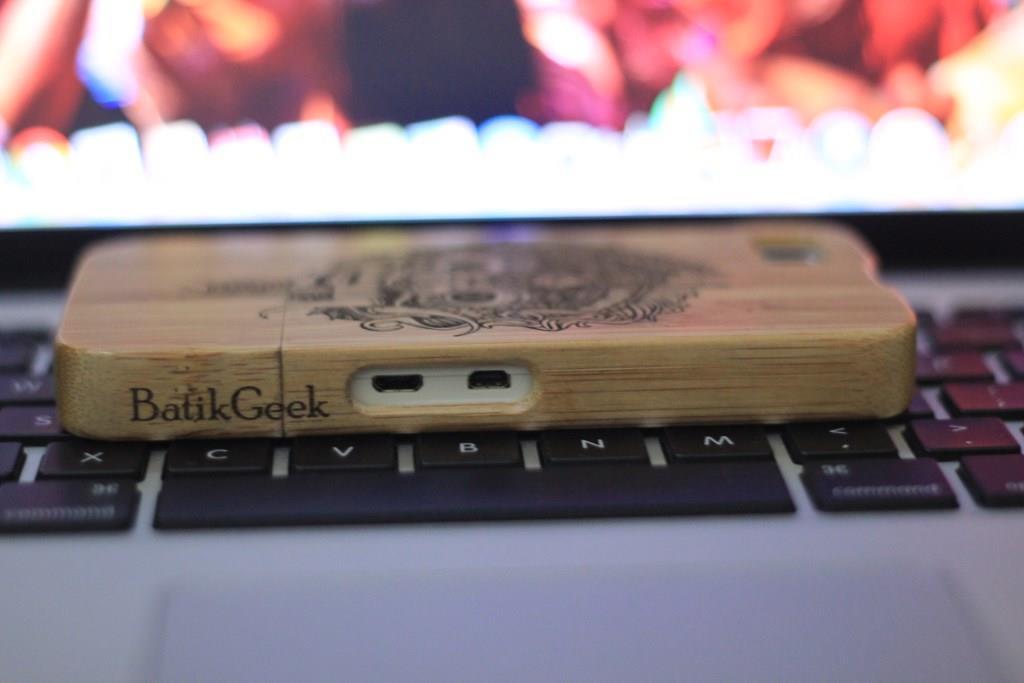 Terjual Custom Bamboo / Bambu Hard Case for iPhone 5/4G/4S 