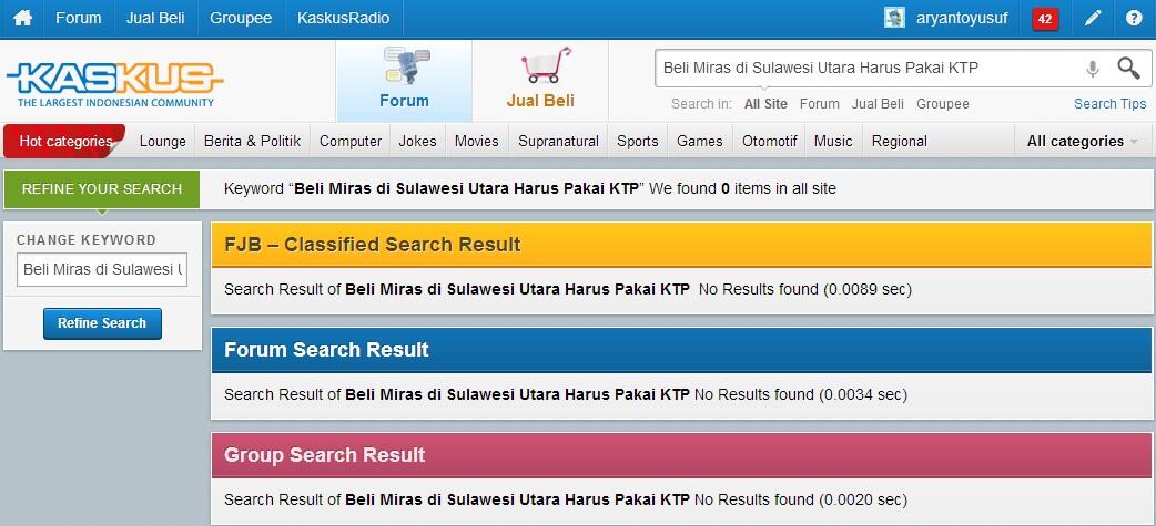 Agan gak punya KTP?? Jangan coba - coba beli Minuman keras!!!