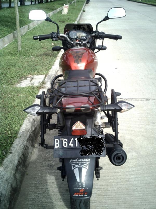 Motor Pulsar UG3 180CC udah modif kelistrikan plus Side Box Givi