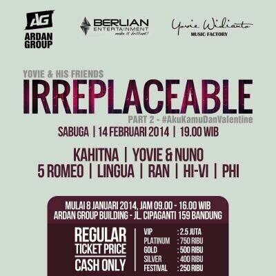 YWMF - IRREPLACEABLE Concert Part 2 #AkuKamuDanValentine