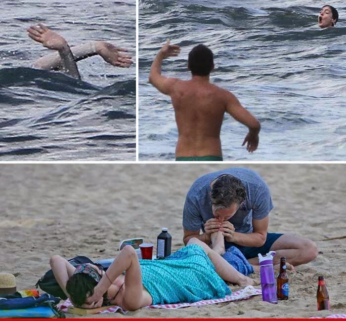 Wah Anne Hathway Hampir Tenggelam di Lautan Hawaii Gan !!