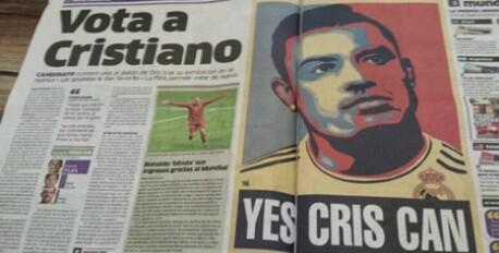 Ronaldo untuk gelar FIFA Ballon d'Or 2013