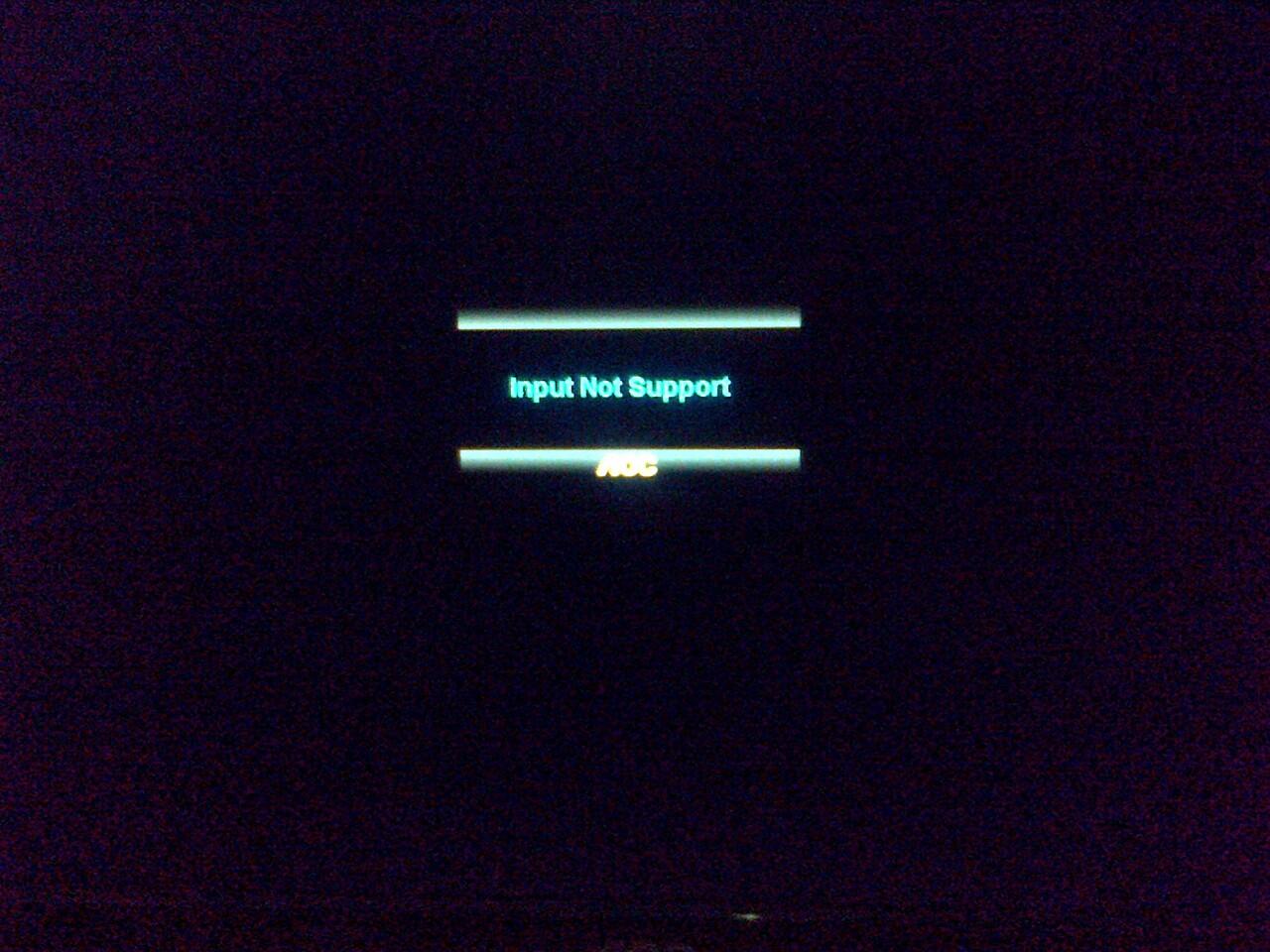 Input not supported при запуске