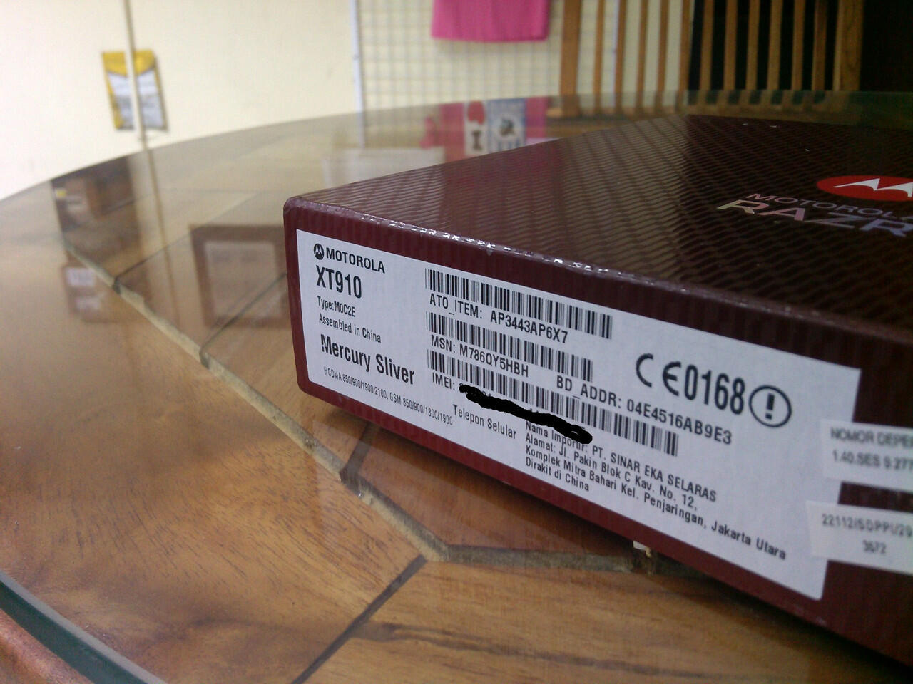 Motorola XT910 Ex Erajaya, Mulus Bagus Lengkap - Bali