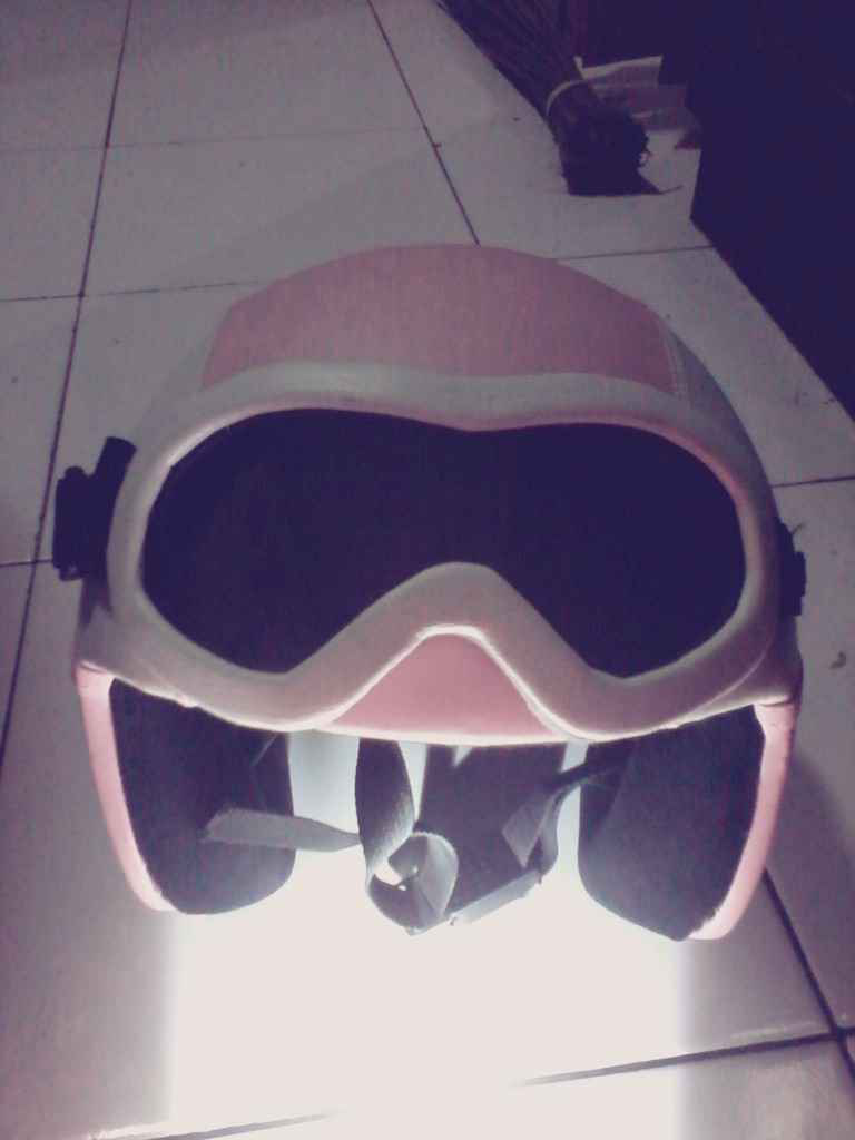 Terjual Helm Vespa Retro Pink Putih Kaskus