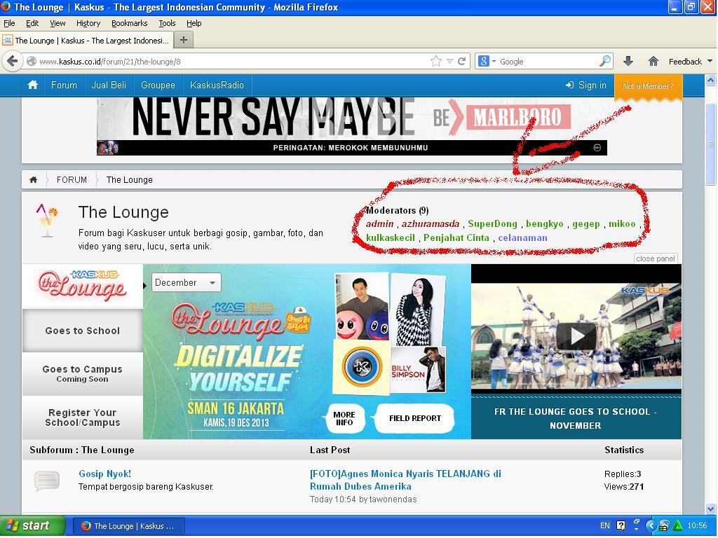PADA NYADAR GA MODERATORNYA BERKURANG