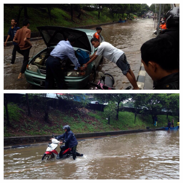 Foto-foto Jakarta Banjir Ramaikan Twitter