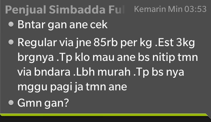 PENCURI ONLINE DIKASKUS FERI SUNITA. NO REK BNI 0291261811