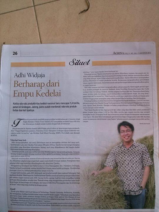 Adi Widjaja dan Kedelainya