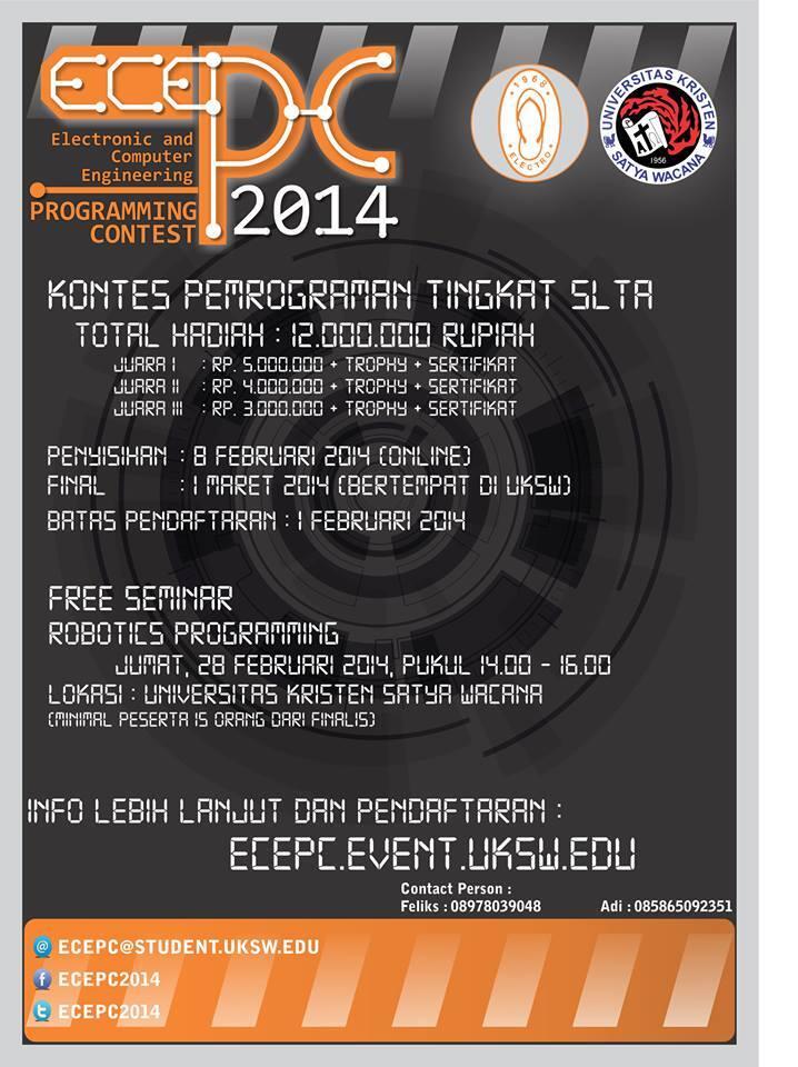 Lomba ECEPC 2014 tingkat SMA/SMK/MA