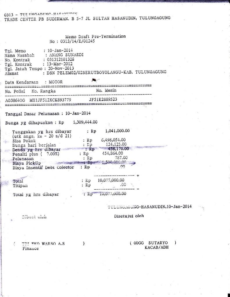 Terlambat 2 Bulan Motor Diambil Paksa, Wajib Bayar 10juta