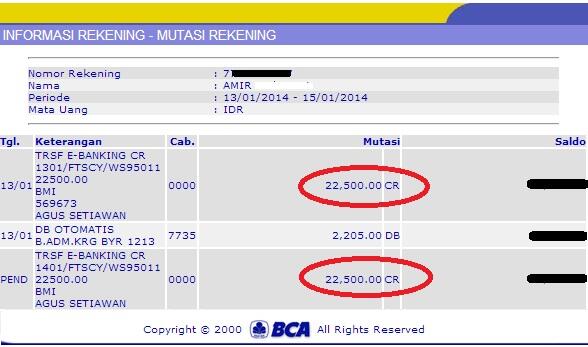 BMI PROFIT 4.5% TIAP HARI SELAMA 1 BULAN RCB 75% JO$$