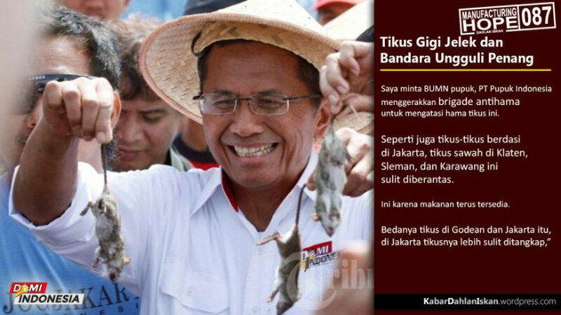 Dahlan Iskan Dan Terobosan
Mewujudkan Swasembada Beras