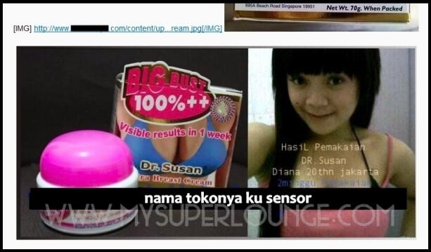 Misteri Produk Dr.Susan Breast Cream