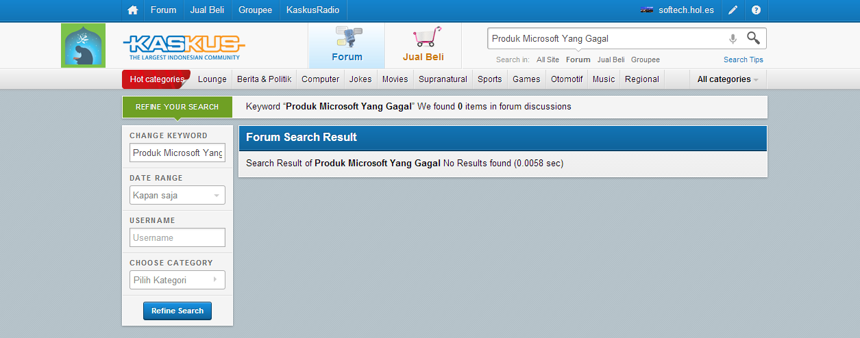 Produk Microsoft Yang Gagal