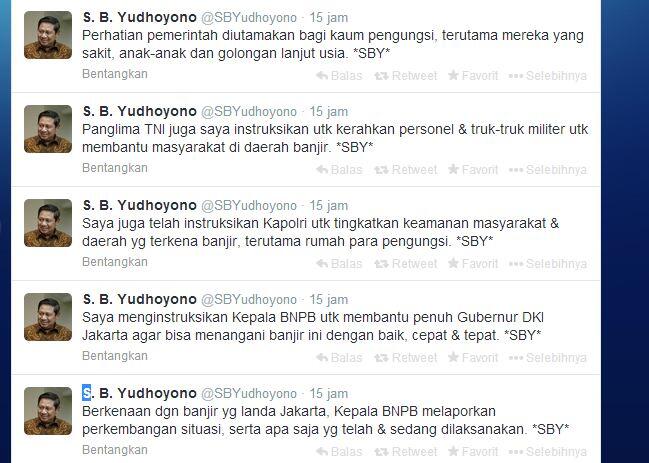 &#91;Bingung Gan&#93; Presiden Beri Instruksi Soal Banjir Jakarta Lewat Twitter &#91;++pict&#93;