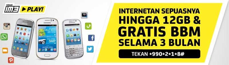 Internetan sepuasnya selama 3 bulan bersama Indosat dan Samsung