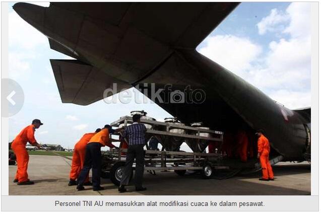 Modifikasi CUACA dengan GARAM di JAKARTA !!! >>> Inilah cara KERJAnya<<< +++Foto2nya