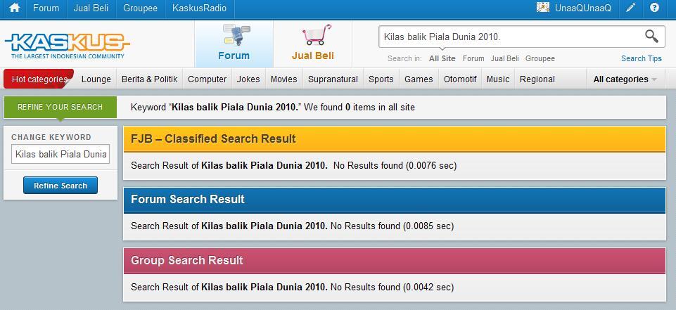 Kilas balik Piala Dunia 2010.