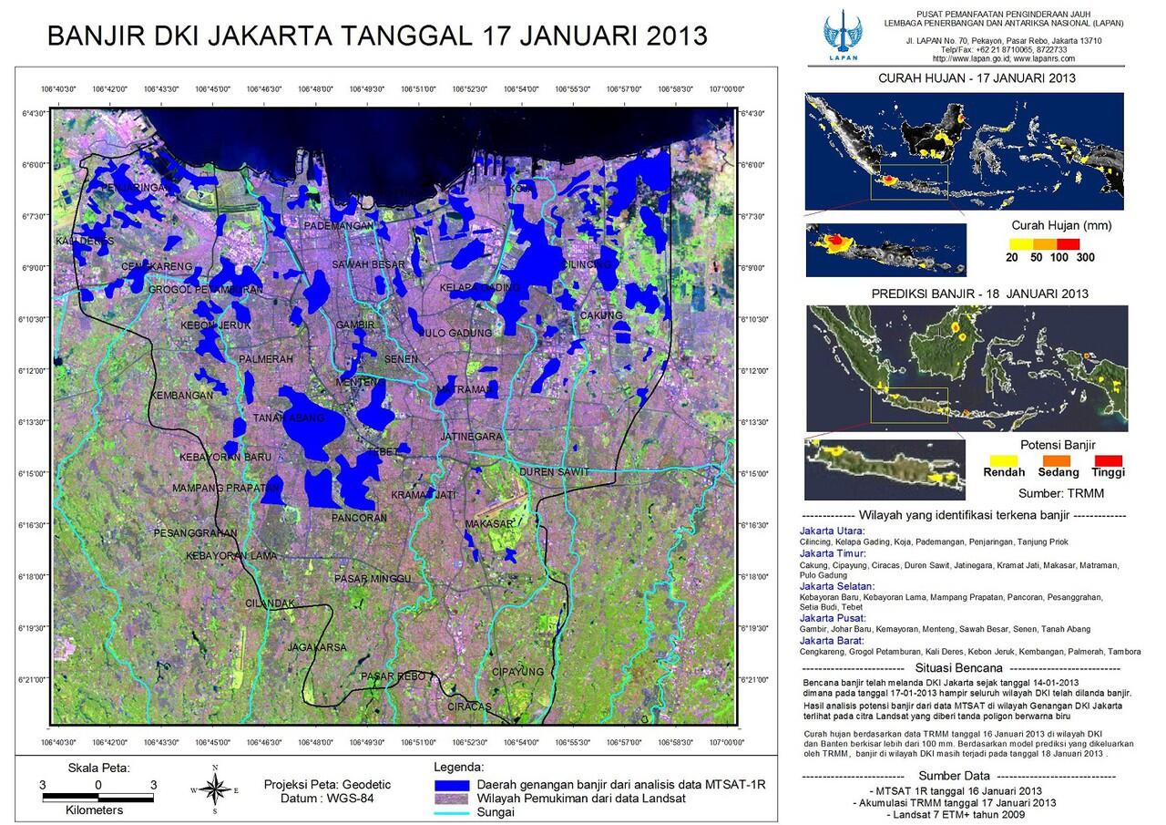 [KLARIFIKASI} HOT TRIT Membandingkan Banjir Jakarta Tahun ini dengan Tahun Lalu
