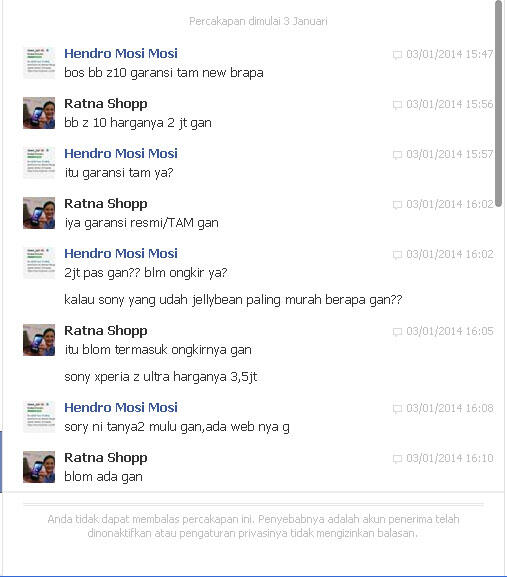 PENIPUAN MODUS BARU DENGAN TESTI SAMARAN RATNA SHOP 085298075071 dan 085395759444