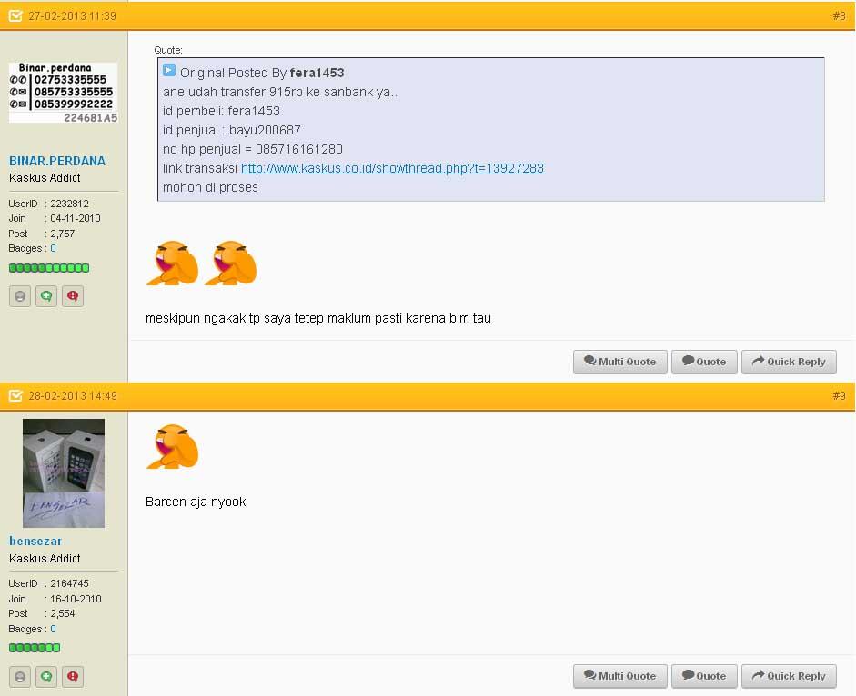 ane udah transfer 915rb ke sanbank ya.. :D