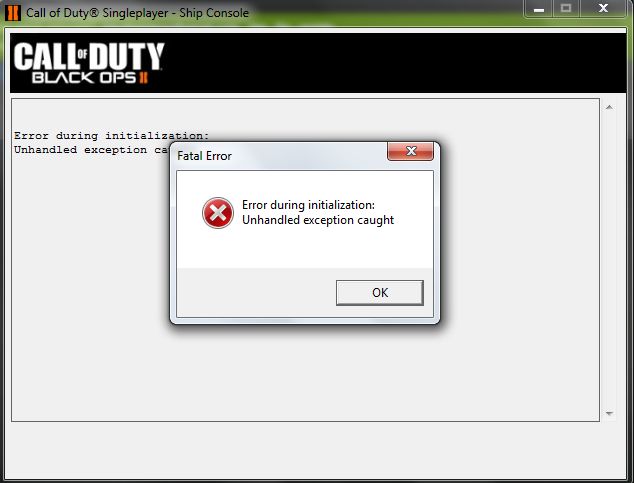 Call Of Duty Black Ops II ( 2 ) - Terjadi kesalahan