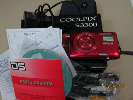 Nikon Coolpix S3300 Merah mulus like new