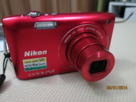 Nikon Coolpix S3300 Merah mulus like new