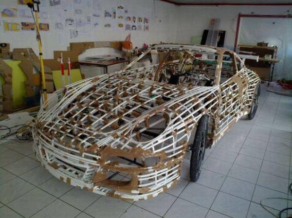 GILA GAN ! MOBIL PORSCHE TERBUAT DARI SEPEDA ( NO HOAX!)