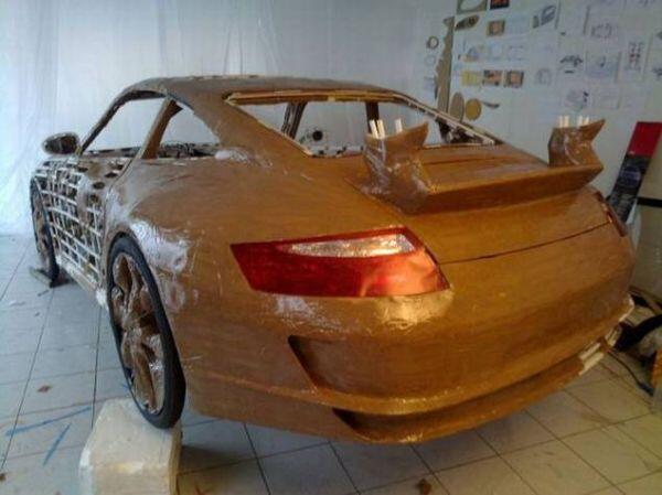 GILA GAN ! MOBIL PORSCHE TERBUAT DARI SEPEDA ( NO HOAX!)