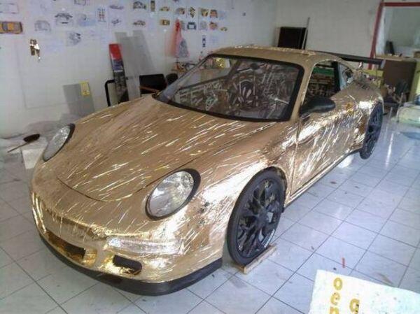 GILA GAN ! MOBIL PORSCHE TERBUAT DARI SEPEDA ( NO HOAX!)