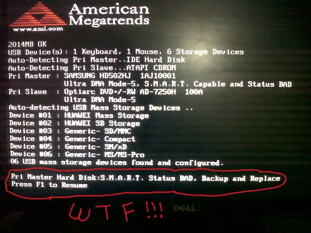Trouble pada Harddisk